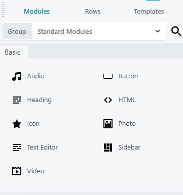 Beaver Builder Modules Interface